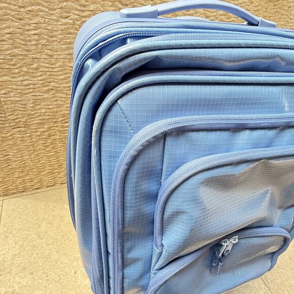 Terra 45L Glacier Blue Hybrid Carry-On Luggage - Picture 15 of 16
